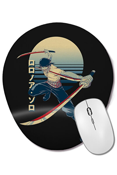 BASKI DÜNYASI Zoro One Piece Zoro Mouse Pad oval cu suport pentru încheietura...