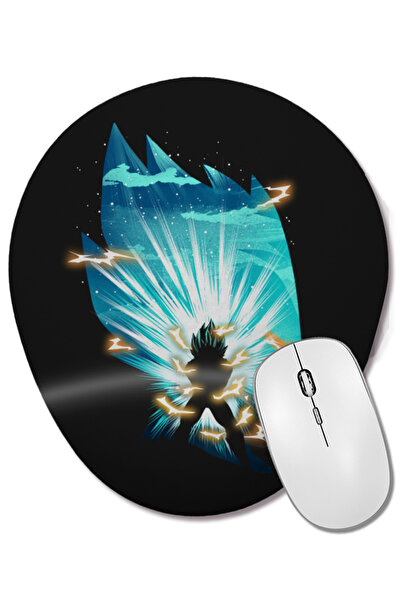 BASKI DÜNYASI Vegeta, Prințul Saiyanilor, mouse pad oval cu suport pentru înc...