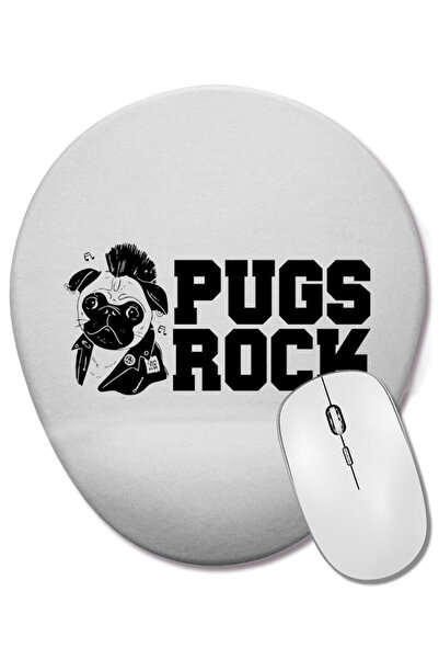 BASKI DÜNYASI Mouse Pad oval cu suport pentru încheietura mâinii, drăguț și a...