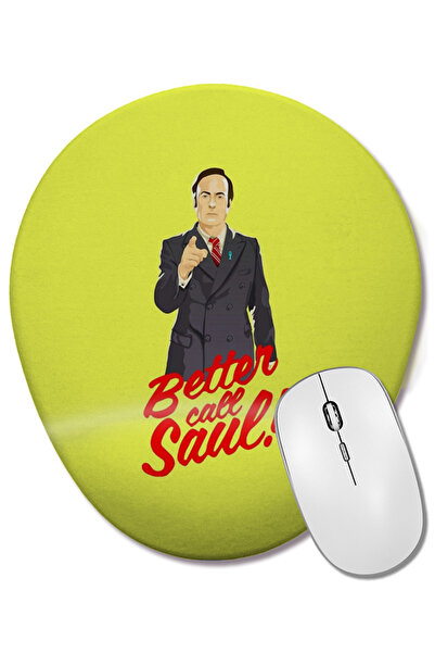 BASKI DÜNYASI Better Call Saul 04 Mouse Pad oval cu suport pentru încheietura mâinii