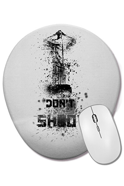 BASKI DÜNYASI Mouse Pad oval Shoot in Rio cu suport pentru încheietura mâinii