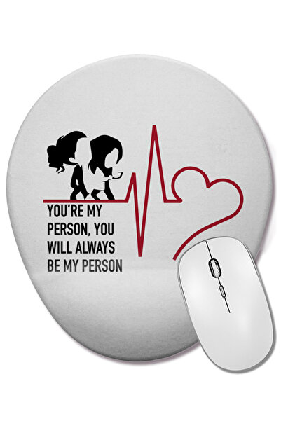 BASKI DÜNYASI Greys Anatomy 01 Οβάλ ποντίκι με υποστήριξη καρπού