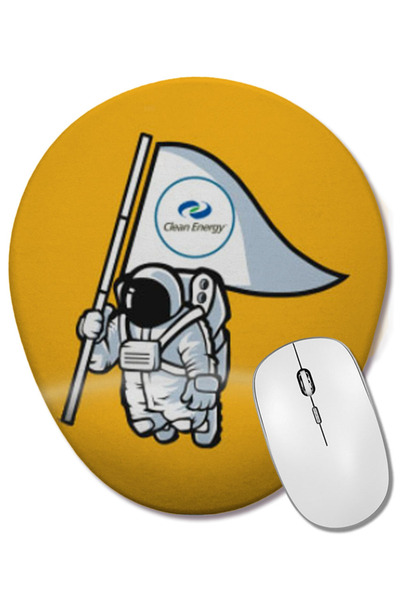 BASKI DÜNYASI Clean Energy Fuels Corp Stock Mouse Pad oval cu suport pentru încheietura mâinii