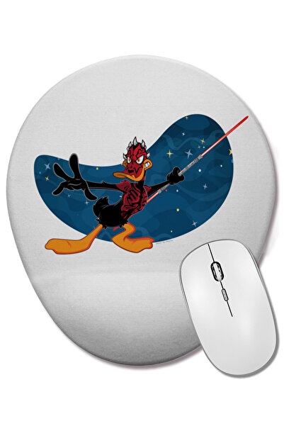BASKI DÜNYASI Mouse Pad oval Daffy Maul cu suport pentru încheietura mâinii