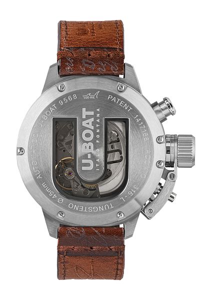 U-BOAT 9568 Classico 45 mm Tungsteno CAS 2 Mens Watch 10ATM
