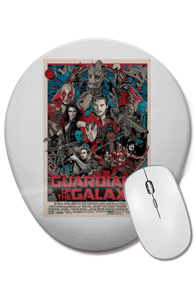 BASKI DÜNYASI Mouse Pad oval cu suport pentru încheietura mâinii, Guardians O...