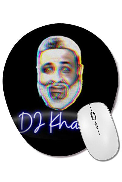 BASKI DÜNYASI Mouse Pad oval DJ Khaled cu suport pentru încheietura mâinii