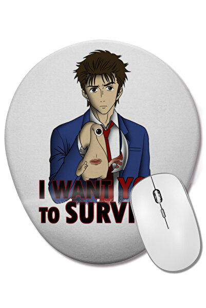 BASKI DÜNYASI Οβάλ ποντίκι ποντικοπολιτείας με στήριγμα καρπού Kiseijuu Sei n...