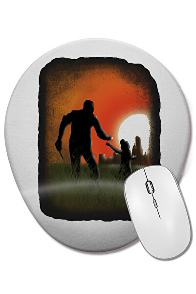 BASKI DÜNYASI Mouse Pad oval Lee și Clementine cu suport pentru încheietura m...