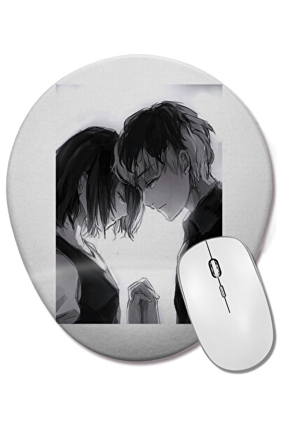 BASKI DÜNYASI Tokyo Ghoul love Mouse Pad oval cu suport pentru încheietura mâ...