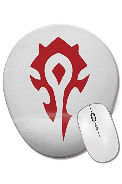 BASKI DÜNYASI World Of Warcraft Horde ovalna podloga za miša sa podrškom za z...