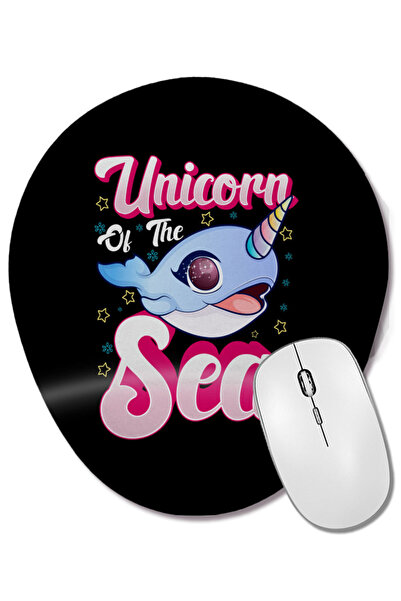 BASKI DÜNYASI Mouse Pad oval cu suport pentru încheietura mâinii, drăguț și a...