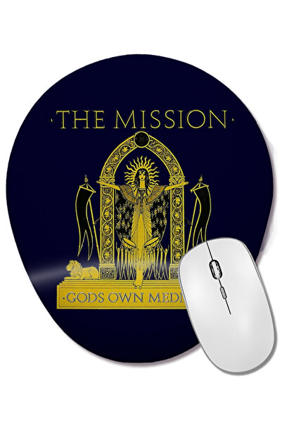 BASKI DÜNYASI Mouse Pad oval Mission Gom cu suport pentru încheietura mâinii