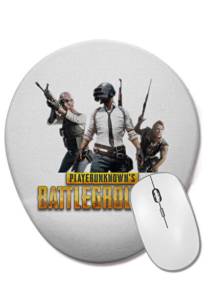 BASKI DÜNYASI Playerunkown's Battlegrounds Pubg 03 Mouse Pad oval cu suport p...