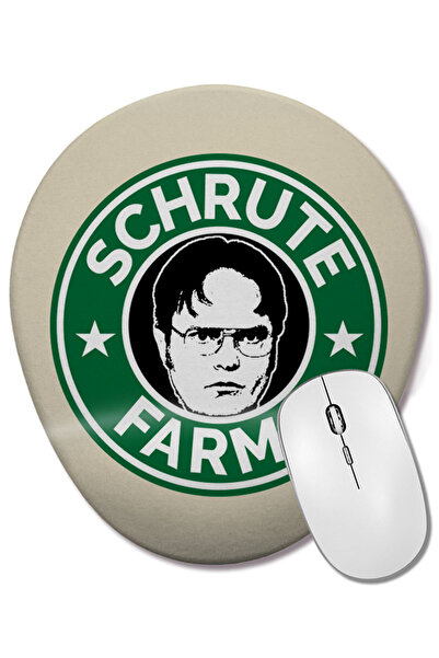 BASKI DÜNYASI The Office Quotes Colors Mouse Pad oval cu suport pentru închei...