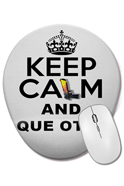 BASKI DÜNYASI Mouse Pad oval Que Ota cu suport pentru încheietura mâinii