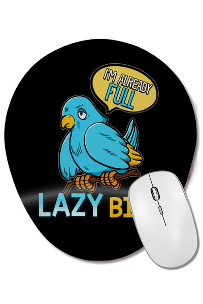 BASKI DÜNYASI Dacă zboară, moră; dacă sărită, căde. Mousepad oval cu suport pentru încheietura mâinii.