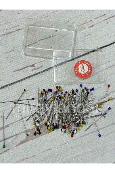 miraylahobi وشاح إبرة مينا ستانلس وشال إبرة ملونة 100 قطعة