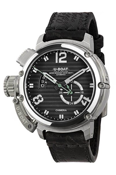 U-BOAT 9605 Ανδρικό Ρολόι Chimera 46mm SS μαύρο Αυτόματο 10ATM