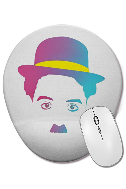 BASKI DÜNYASI Mouse Pad oval Chaplin cu suport pentru încheietura mâinii
