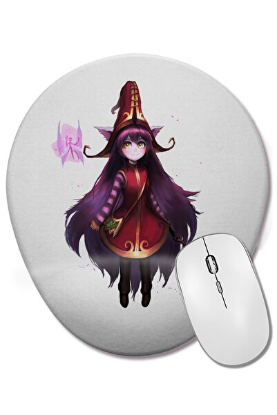 BASKI DÜNYASI Mouse Pad oval Lulu cu suport pentru încheietura mâinii