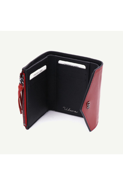 Uderra Leather Uderra Genuine Leather Red Women's Wallet - S1KC0026