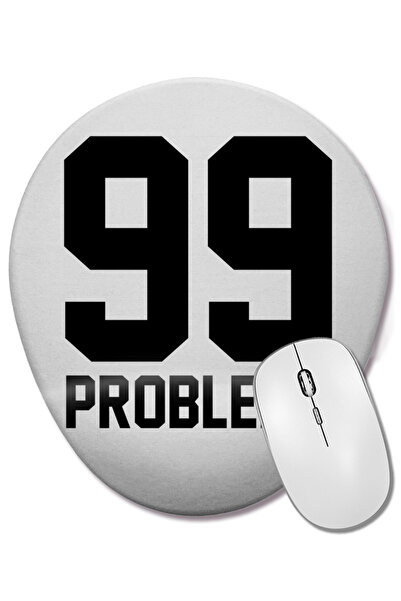 BASKI DÜNYASI 99 Problems Mouse Pad oval cu suport pentru încheietura mâinii
