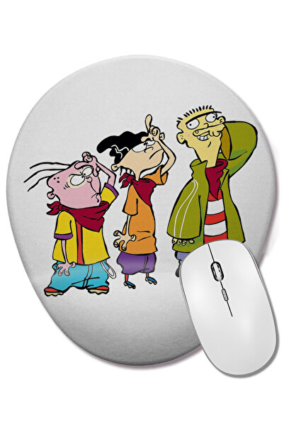 BASKI DÜNYASI Mouse Pad oval cu suport pentru încheietura mâinii Ed Edd și Eddy