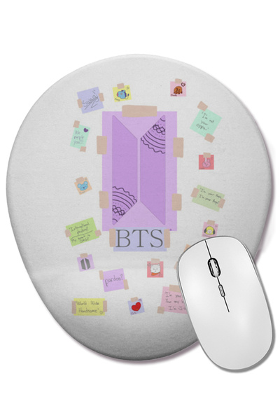 BASKI DÜNYASI Οβάλ ποντίκι ποντικοπολιτείας με στήριγμα καρπού Bts Army Plan