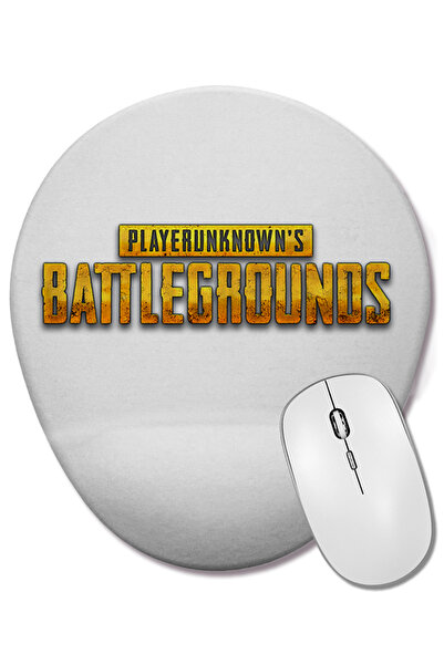 BASKI DÜNYASI Mouse Pad oval cu suport pentru încheietura mâinii Pubg Logo Pl...