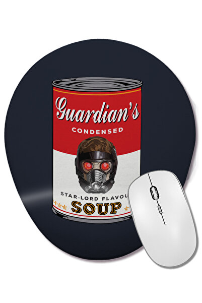 BASKI DÜNYASI Guardians Of The Galaxy Star Lord Soup Warhol Οβάλ ποντίκι με υ...