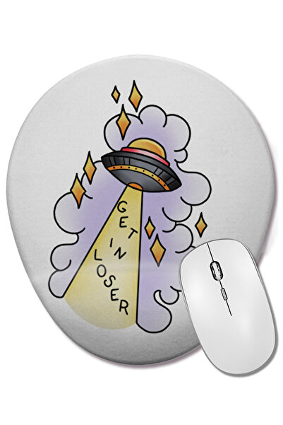 BASKI DÜNYASI Οβάλ ποντίκι με υποστήριξη καρπού Ufo Get In Loser