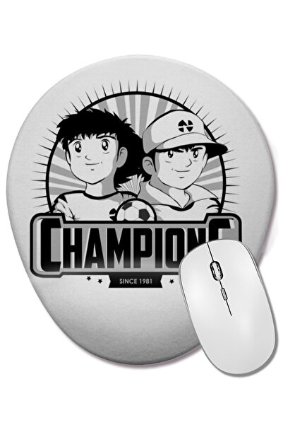 BASKI DÜNYASI Tsubasa 4 Mouse Pad oval cu suport pentru încheietura mâinii