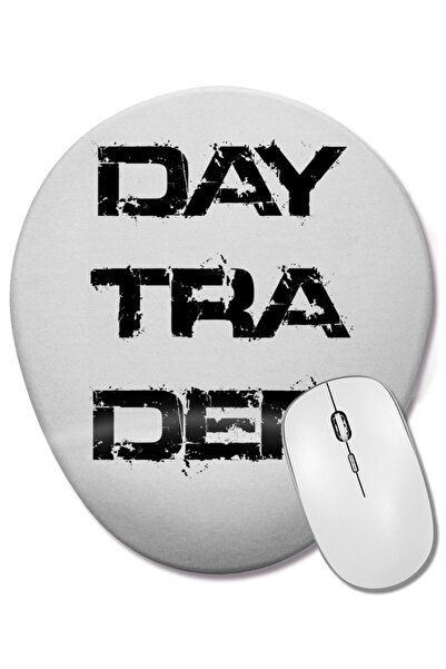 BASKI DÜNYASI Mouse Pad oval Day Trader cu suport pentru încheietura mâinii