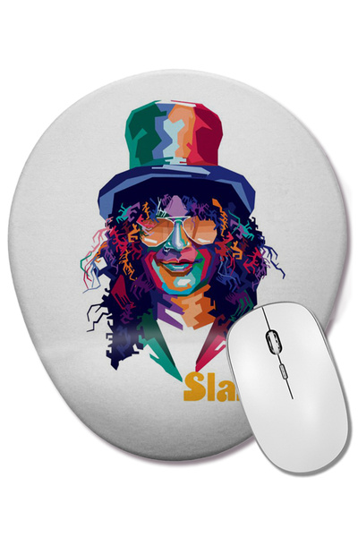 BASKI DÜNYASI Mouse Pad oval Slash 02 cu suport pentru încheietura mâinii