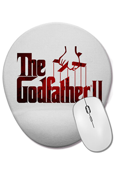 BASKI DÜNYASI The Godfather Logo 2 Οβάλ ποντίκι με υποστήριξη καρπού