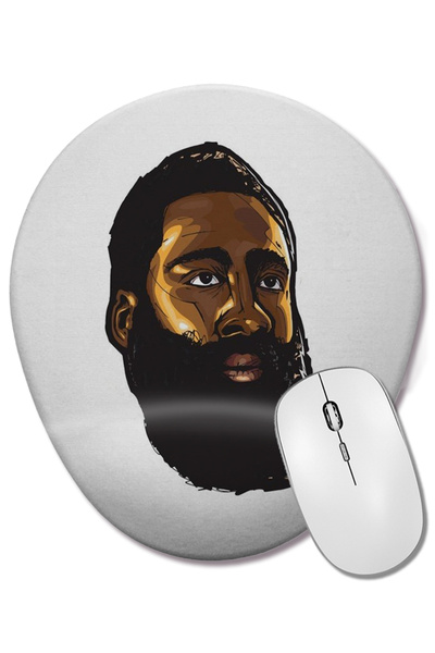 BASKI DÜNYASI Mouse Pad oval BARBA cu suport pentru încheietura mâinii