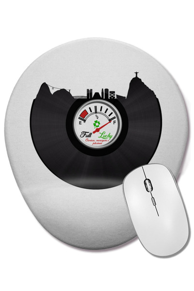 BASKI DÜNYASI Rio disco Janeiro Mouse Pad oval cu suport pentru încheietura m...