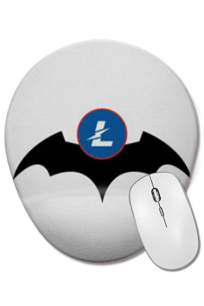 BASKI DÜNYASI Mouse Pad oval cu suport pentru încheietura mâinii Llitecoin To...