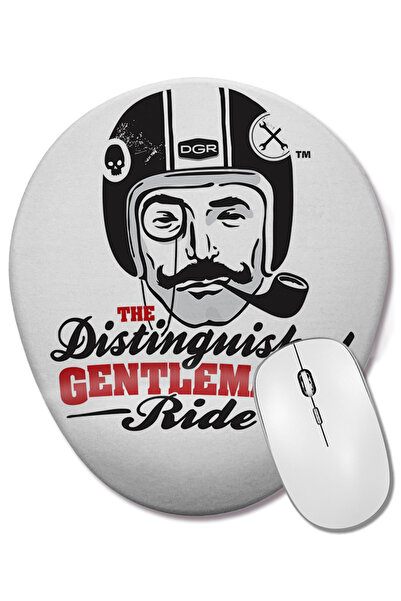 BASKI DÜNYASI Mouse Pad oval Centilmen cu suport pentru încheietura mâinii