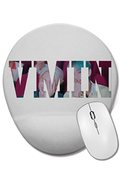 BASKI DÜNYASI VMIN Овална подложка за мишка с опора за китката