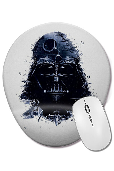 BASKI DÜNYASI Mouse Pad oval Darth Wars cu suport pentru încheietura mâinii