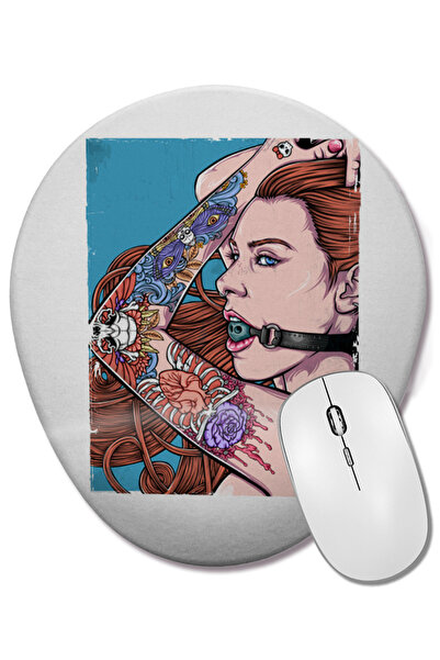 BASKI DÜNYASI Ballgag 02 Οβάλ ποντίκι με υποστήριξη καρπού