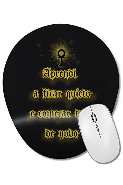 BASKI DÜNYASI Sociedade Alternativa Mouse Pad oval cu suport pentru încheietu...