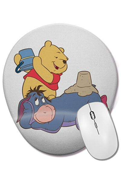 BASKI DÜNYASI Winnie The Pooh Eeyore 07 Mouse Pad Oval cu Suport pentru Înche...
