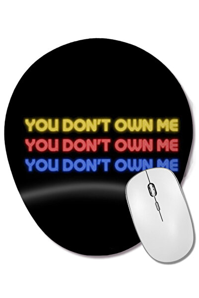BASKI DÜNYASI Mouse Pad oval cu suport pentru încheietura mâinii YOU DON'T OW...