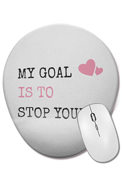 BASKI DÜNYASI My Goal Is To Stop Yours Mouse Pad oval cu suport pentru închei...