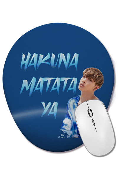 BASKI DÜNYASI Mouse Pad oval Ateez Mingi cu suport pentru încheietura mâinii