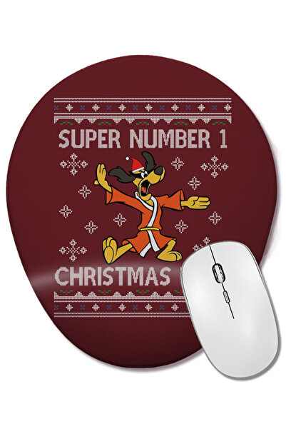 BASKI DÜNYASI Hong Kong Phooey Super Number One Christmas Time Mouse Pad oval...