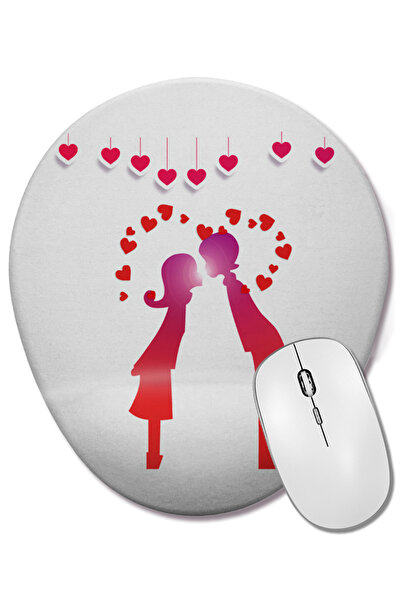 BASKI DÜNYASI Подарък за Свети Валентин за любимия човек 057 Овална подложка ...